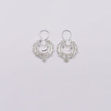 Boucles d'oreille en filigrane d'argent doré I Vente de bijoux argent Boucles d'oreille en argent - 4cm