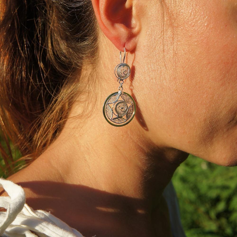 Boucles d'oreille en argent