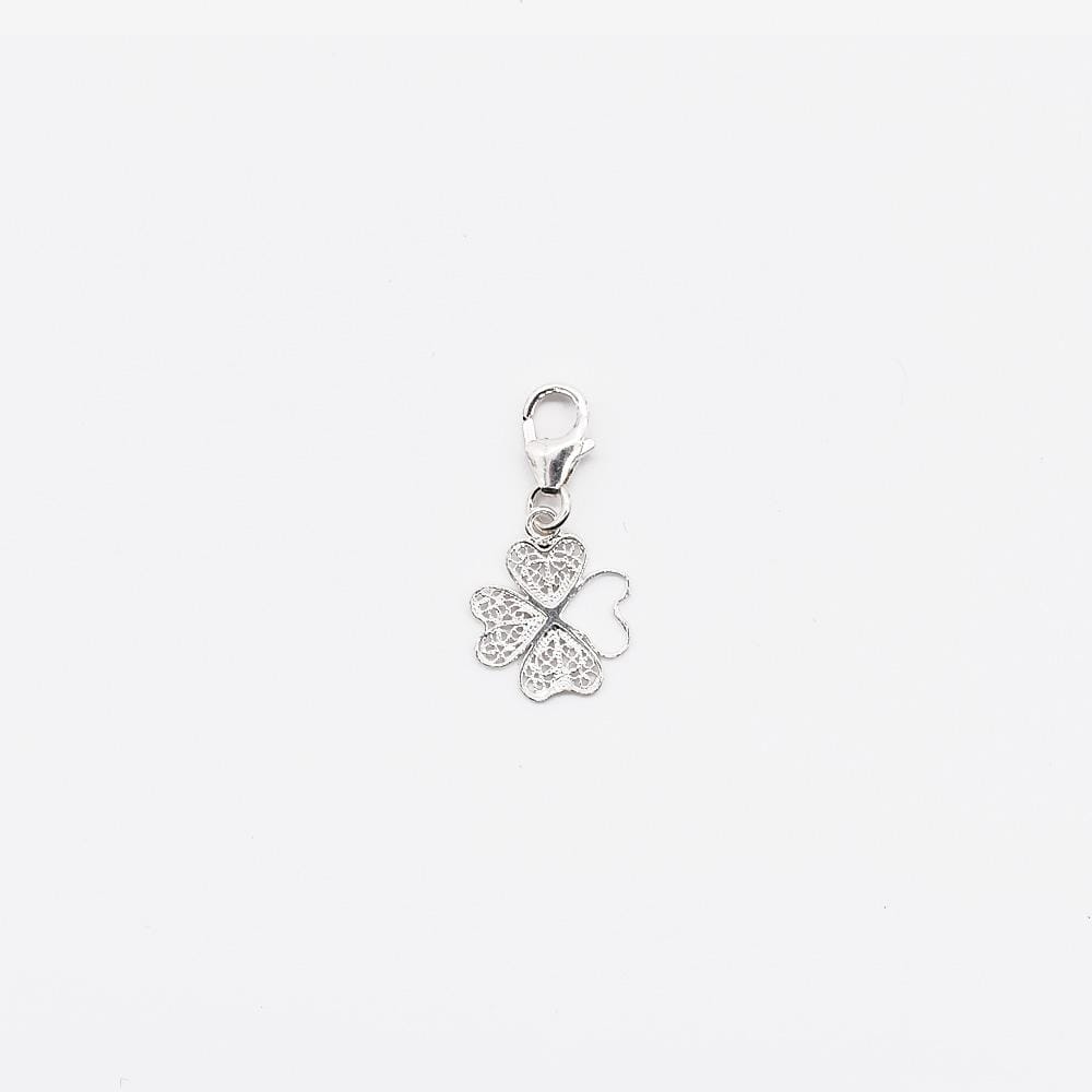 Boucles d'oreille en filigrane d'argent doré I Vente de bijoux argent Charm Trévo Argent Alma & Coraçao