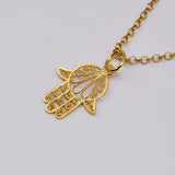 Boucles d'oreille en filigrane d'argent doré I Vente de bijoux argent #Fátima I Pendentif en argent doré - 2.5cm