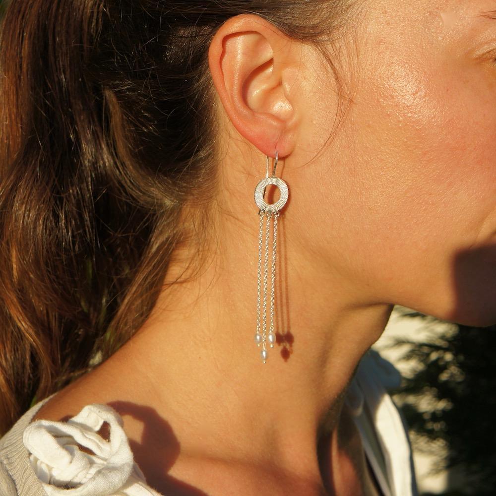 Circulo I Boucles d'oreilles en argent