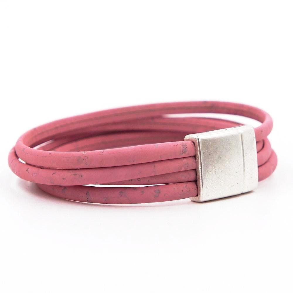 Bracelet en liège Rose