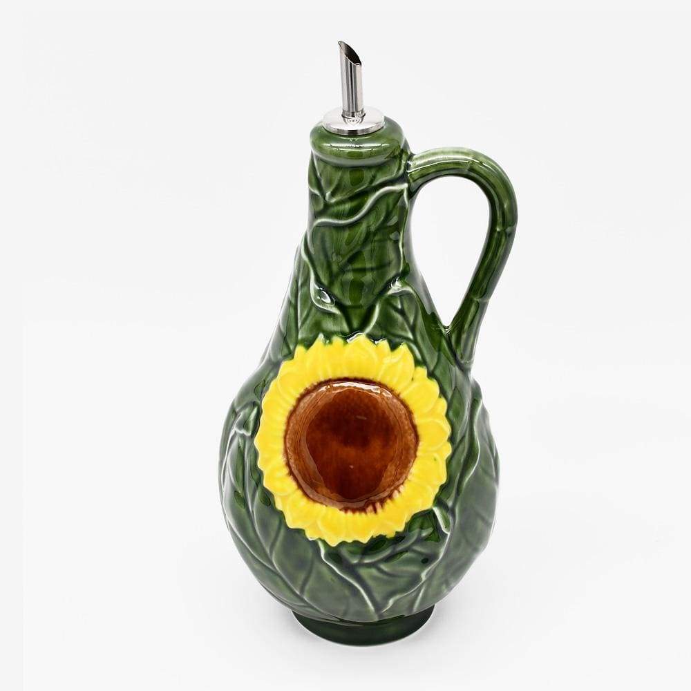 Carafe à huile en céramique en forme de Tournesol