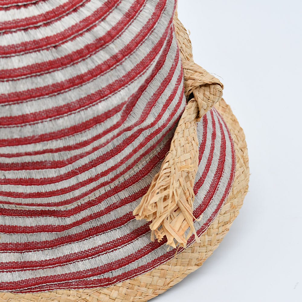 Casquette Gavroche en lin Rose Fushia #draft Chapeu Bob en paille - Bordeaux