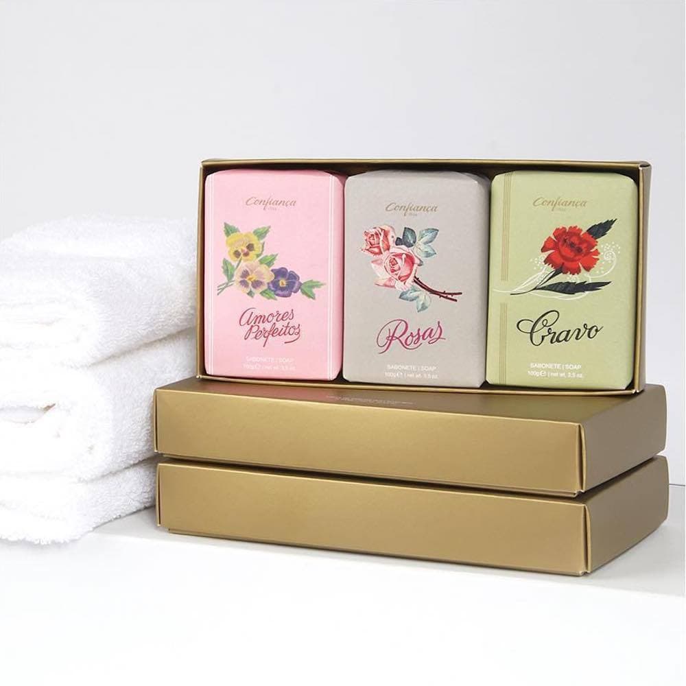 Coffret de 3 savons aux fleurs