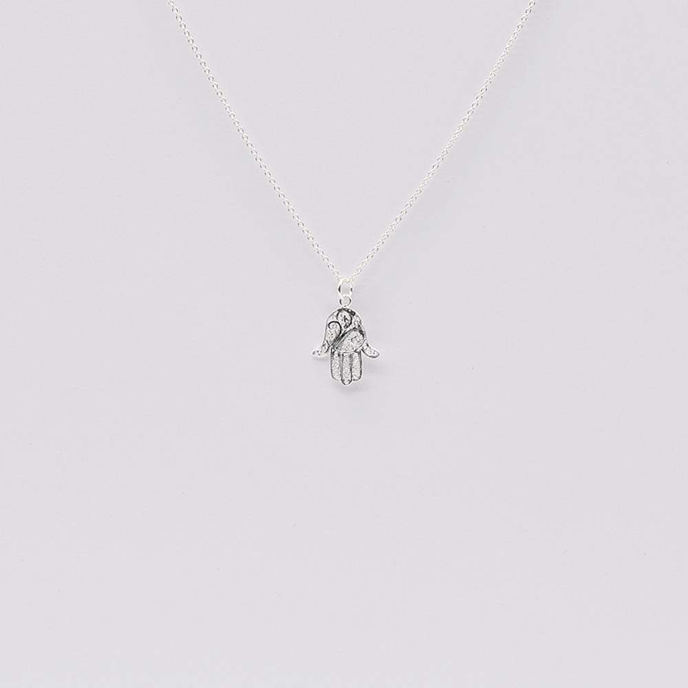 Mão de Fátima I Collier en argent