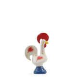 Coq de Barcelos traditionnel en céramique - Blanc