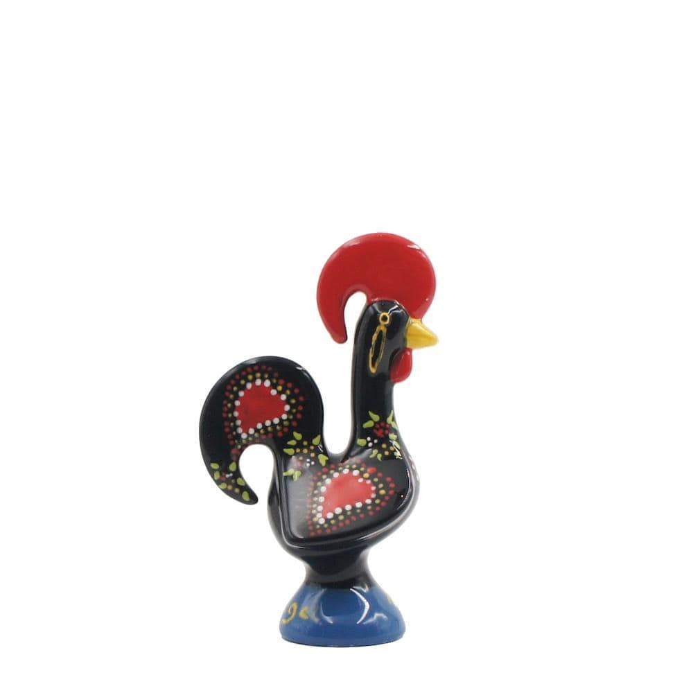 Coq de Barcelos traditionnel en céramique - Noir