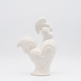 Coq en céramique blanche I Produit artisanal du Portugal Coq en céramique - Blanc