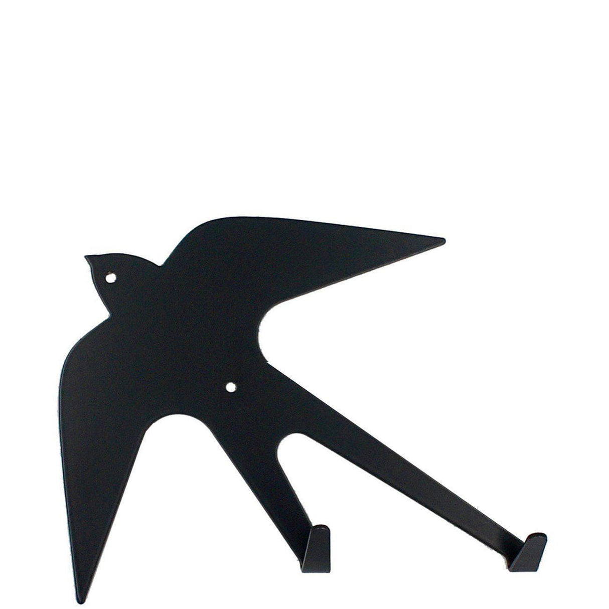 Crochet mural en forme d'hirondelle