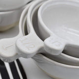 Ensemble de 3 doseurs de cuisine en grès