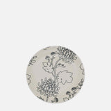 Ensemble de 4 assiettes en grès au motifs floraux Assiette en grès "Flores" - 21cm