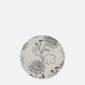 Ensemble de 4 assiettes en grès au motifs floraux Assiette en grès "Flores" - 21cm