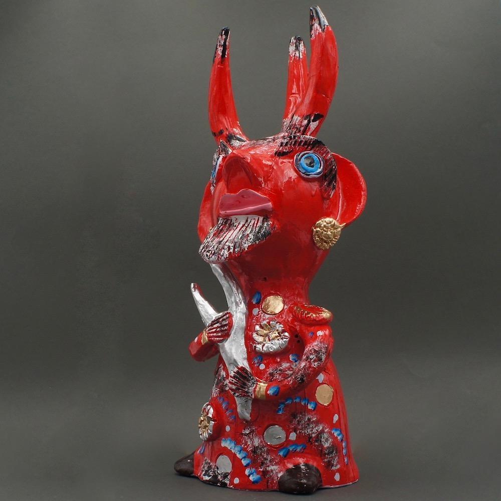 Diabo com três cornos 40 cm - Júlia Côta