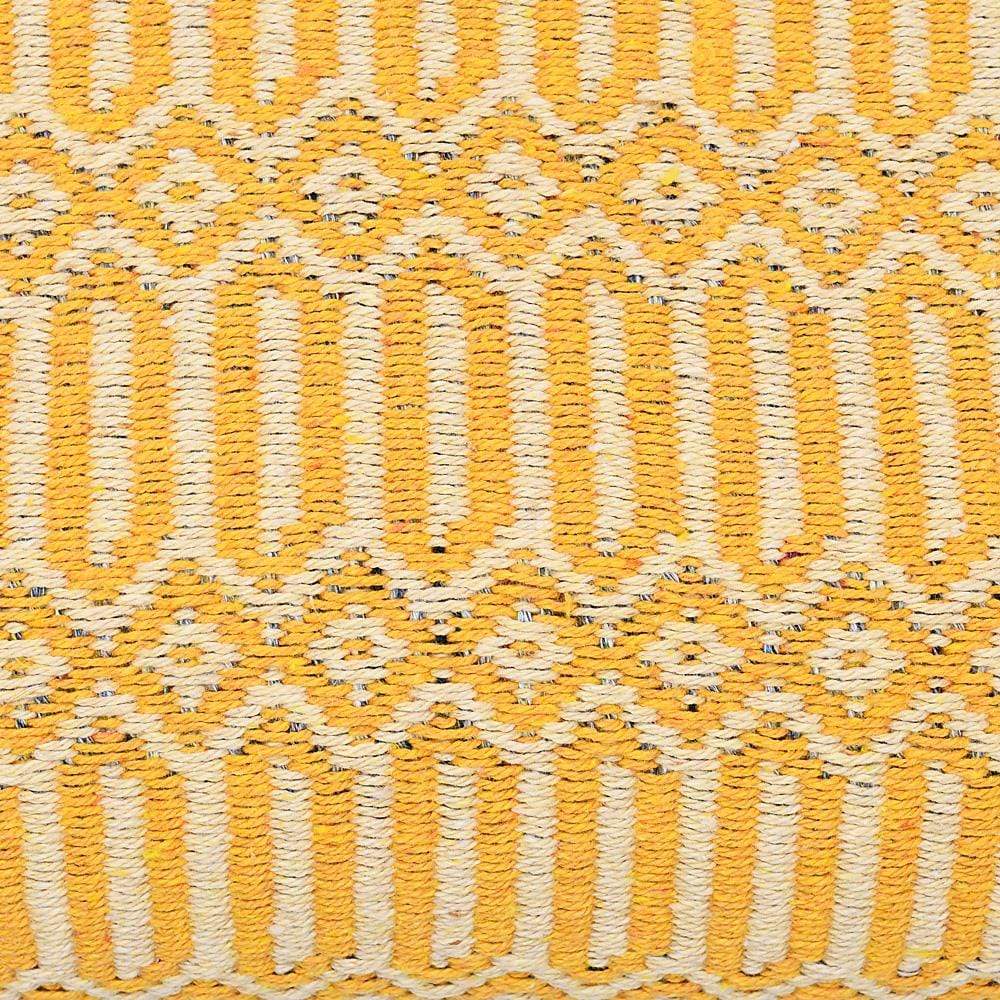Grand plaid en coton orange tissé au Portugal Plaid en coton 210X140 - Orange