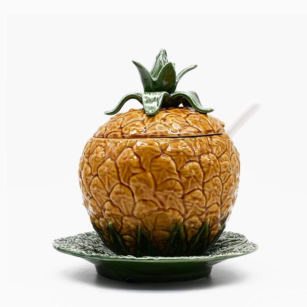 Pot en céramique en forme d'ananas - 18cm