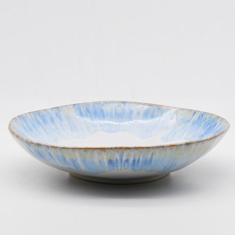 Grande assiette bleue en grès I Vaisselle du Portugal Assiette en grès "Brisa"