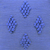 Housse de coussin 40x40 "Tapete de Trapo" - Bleu foncé