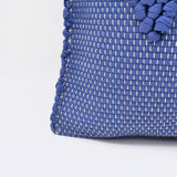 Housse de coussin 40x40 "Tapete de Trapo" - Bleu foncé