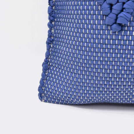 Housse de coussin 40x40 "Tapete de Trapo" - Bleu foncé