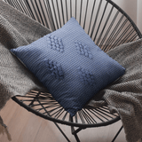 Housse de coussin 40x40 "Tapete de Trapo" - Bleu foncé