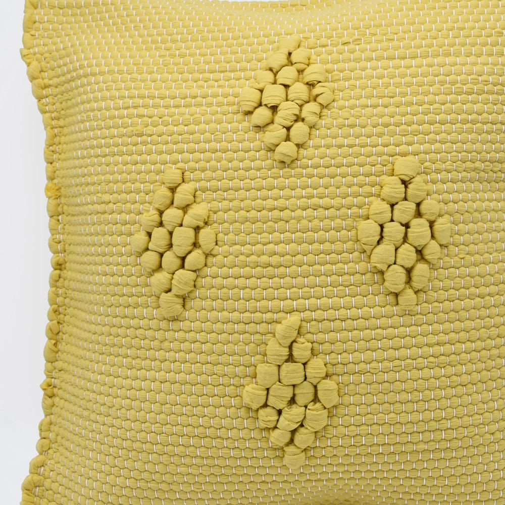 Housse de coussin 40x40 "Tapete de Trapo" - Jaune