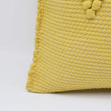 Housse de coussin 40x40 "Tapete de Trapo" - Jaune