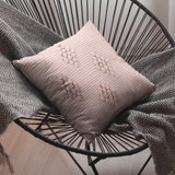 Housse de coussin 40x40 "Tapete de Trapo" - Rose