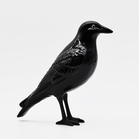 Merle I Oiseau en céramique et laiton O Corvo I Corbeau en céramique
