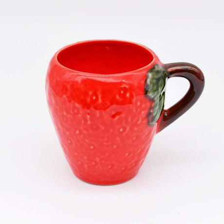 Mug en céramique en forme de fraise