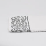 Parure de bain 3 pièces - Blanc et gris