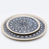 Assiette "Renda" bleue - 20cm