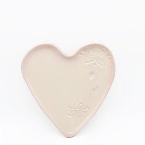 Petite assiette en céramique rose et blanche I Motifs étoile de mer Copy of Assiette "Estrela do mar" rose et blanche - 18 cm