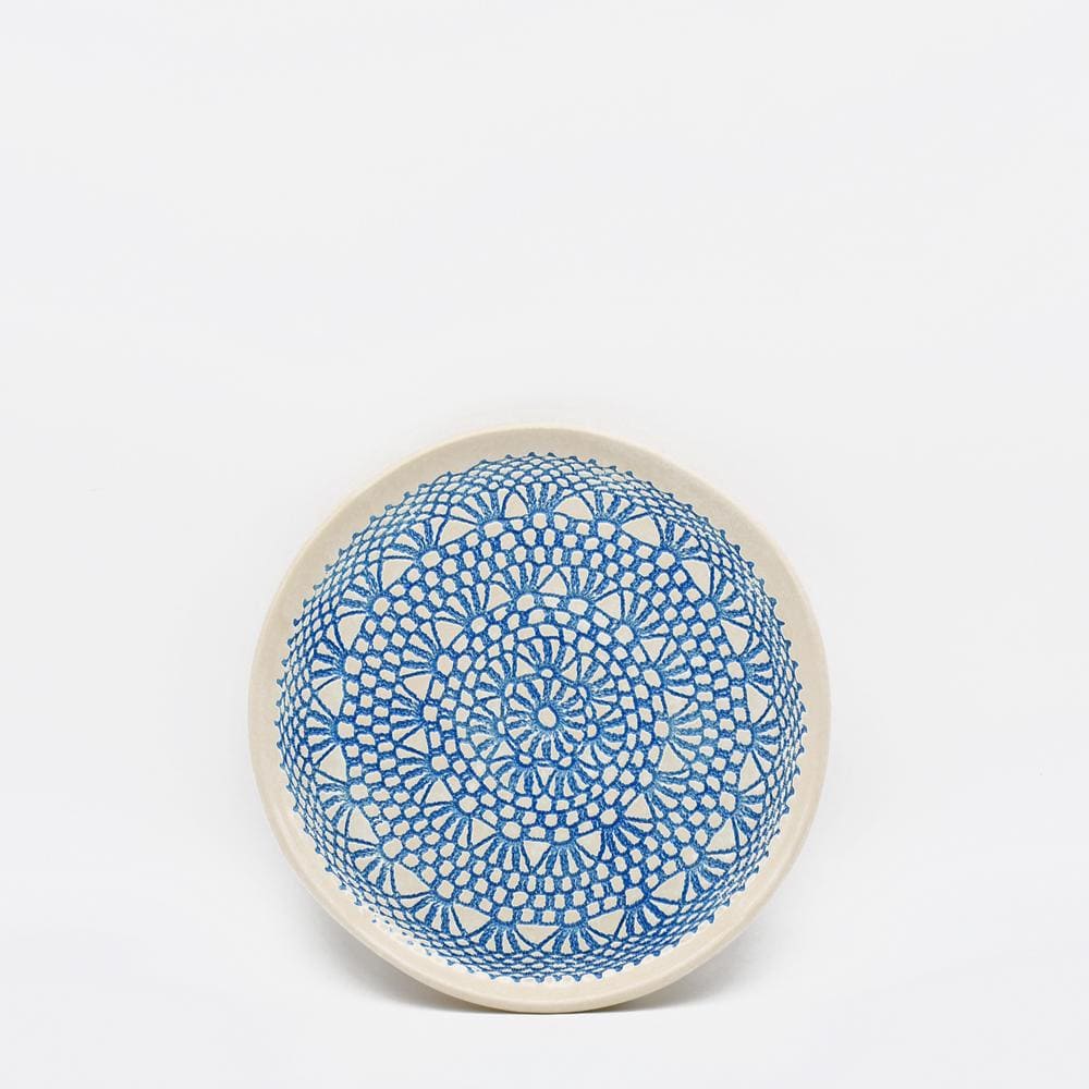 Assiette "Renda" turquoise - 20cm