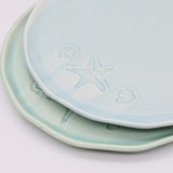 Assiette "Estrela do mar" turquoise - 20cm