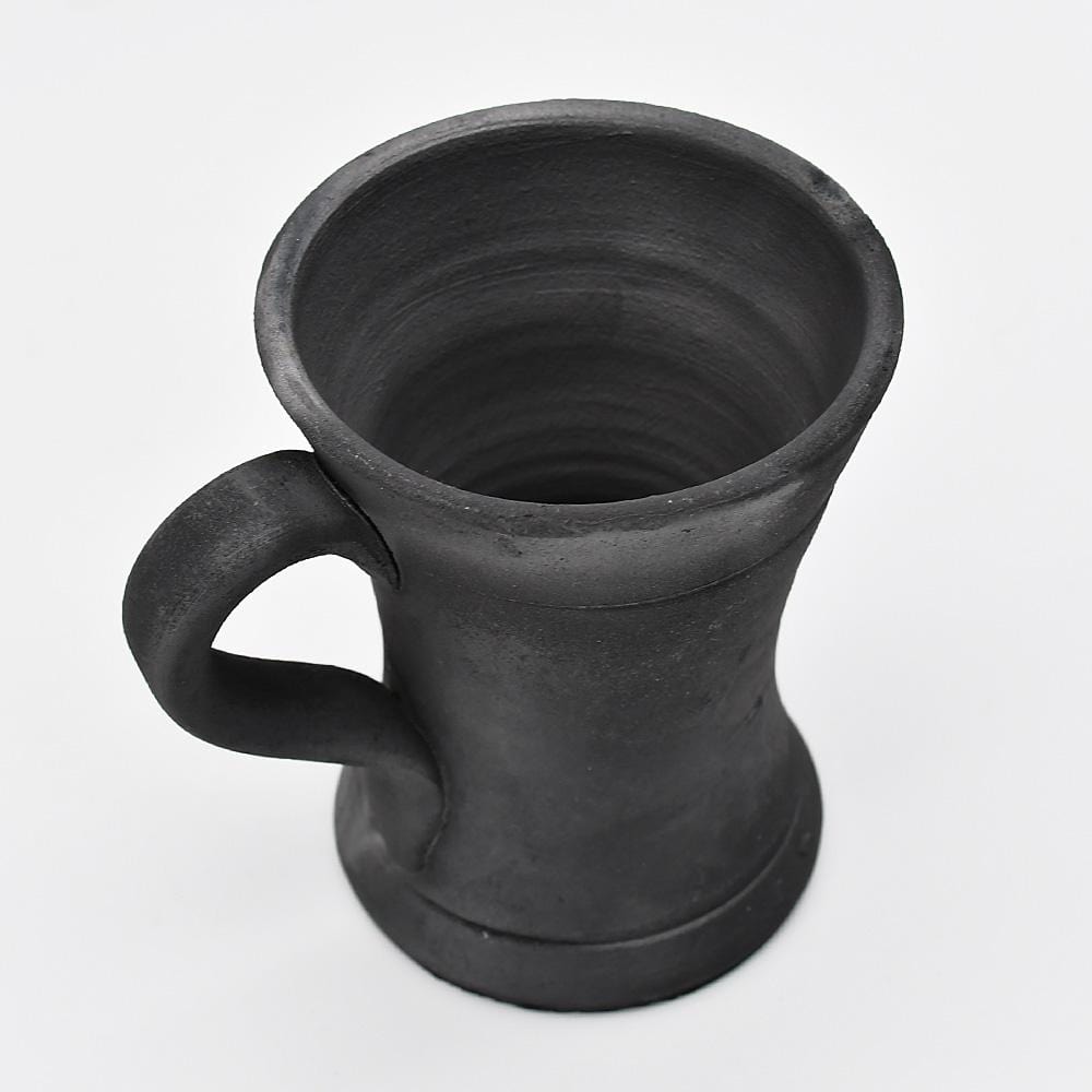Pichet à eau Bilha de Rosca I Poterie noire de Bisalhães I Portugal Tasse en terre cuite noire de Bisalhães
