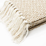 Plaid en coton "Losango" - Beige