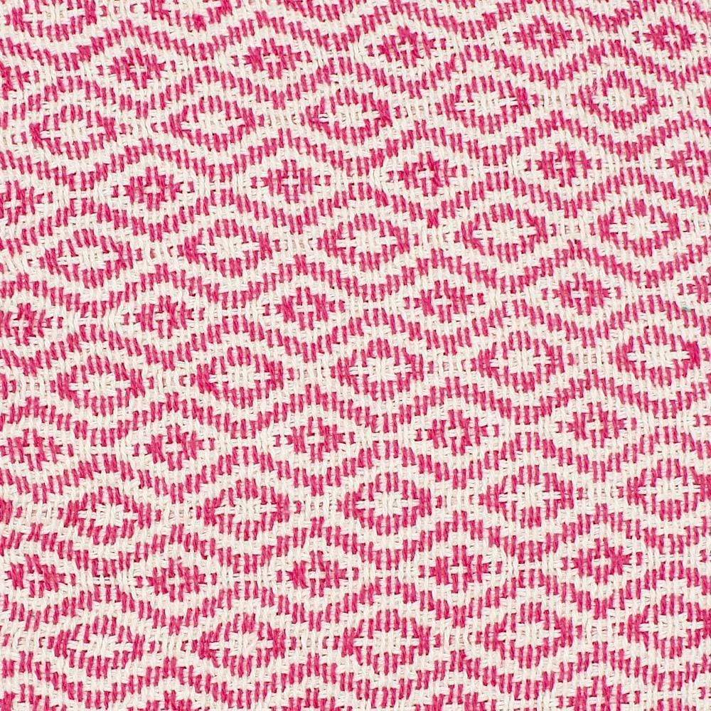 Plaid en coton "Losango" - Rose