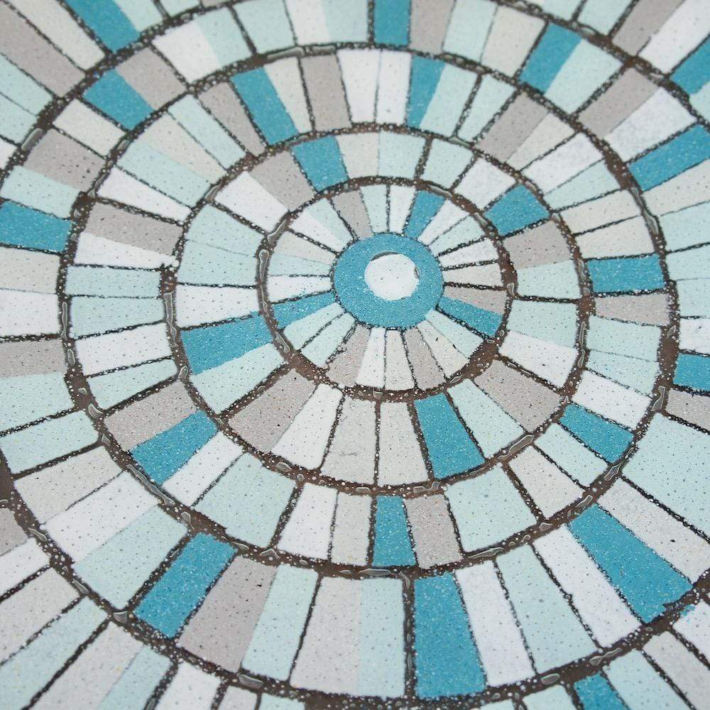 Grand plat en verre fusionné "Marinha Grande"