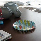 Grand plat en verre fusionné "Marinha Grande"