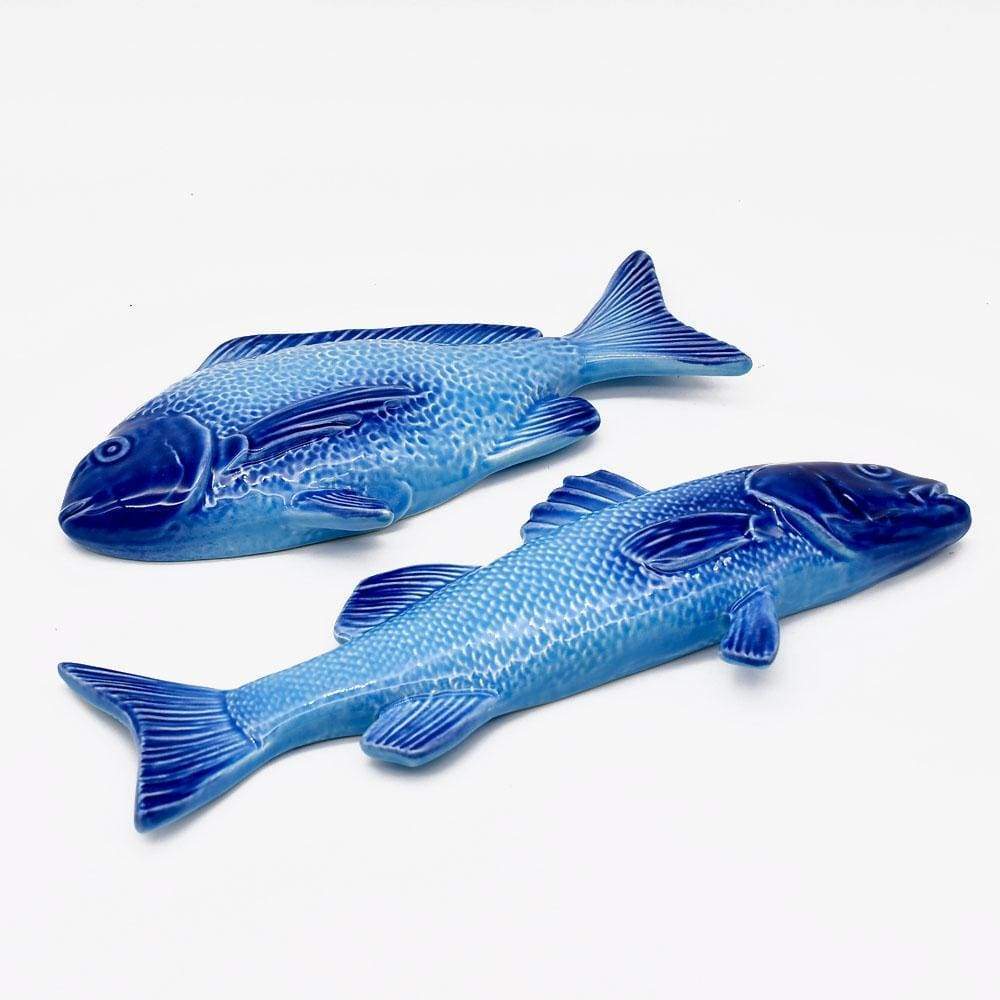 Poisson en céramique "Dourada" Bleu