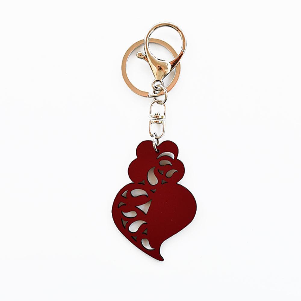 Porte clés Coração de Viana turquoise DRAFT Porte clés "Coração de Viana" - X couleurs Bordeaux