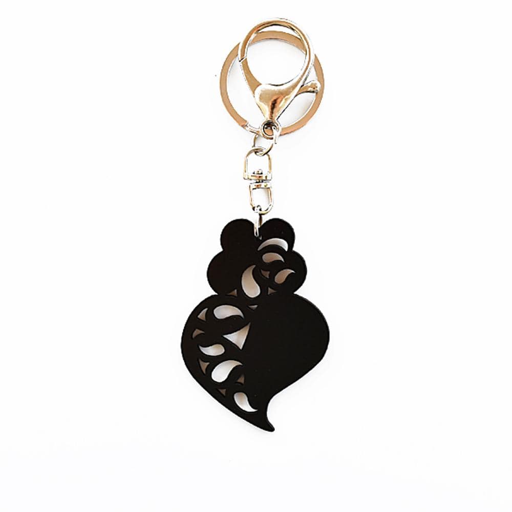 Porte clés Coração de Viana turquoise DRAFT Porte clés "Coração de Viana" - X couleurs Noir