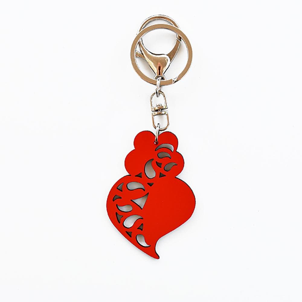 Porte clés Coração de Viana turquoise DRAFT Porte clés "Coração de Viana" - X couleurs Rouge