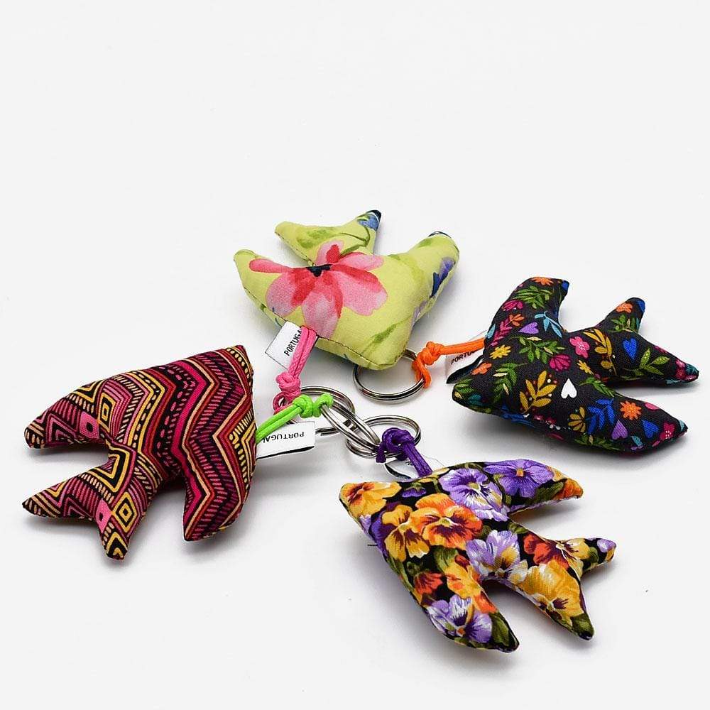 Porte clés en forme d'hirondelle marron Porte clés "Andorinha" Marron