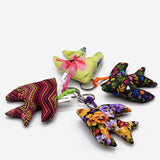 Porte clés en forme d'hirondelle violet Porte clés "Andorinha" Violet