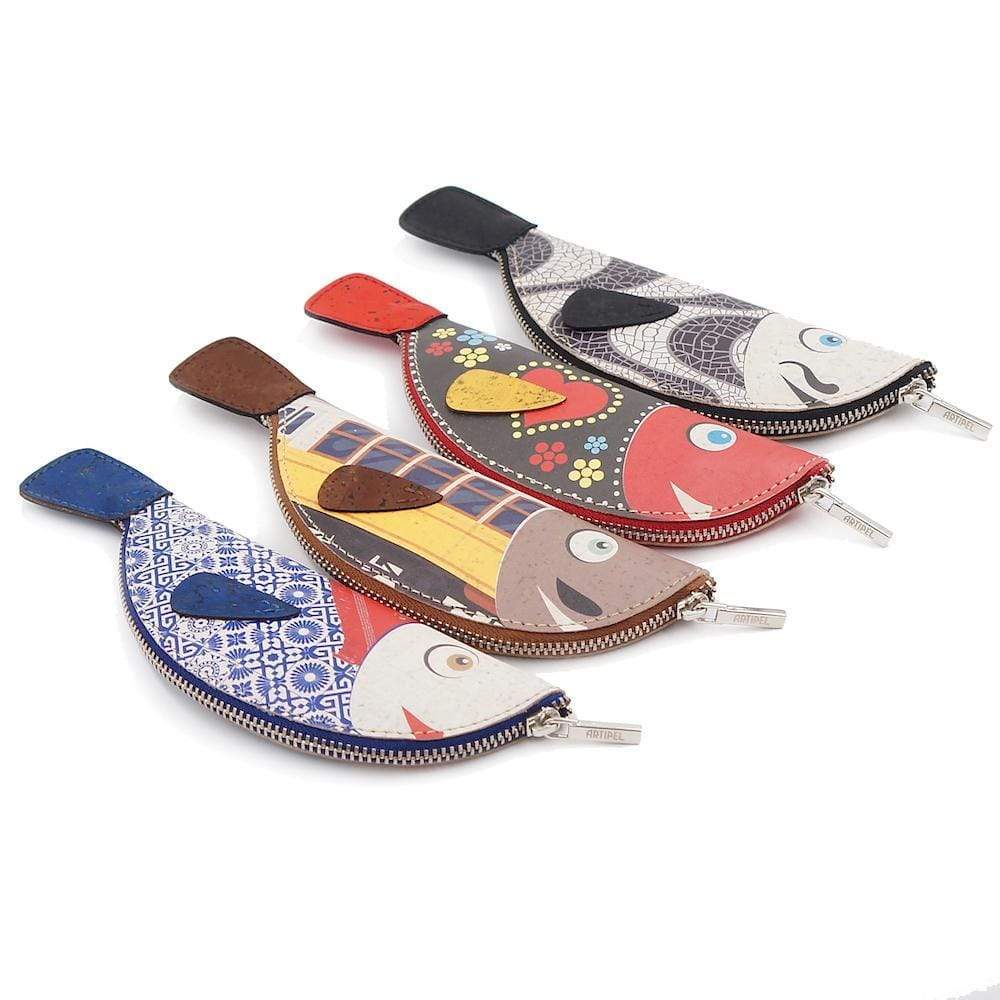 Porte monnaie en liège "Sardinhas"