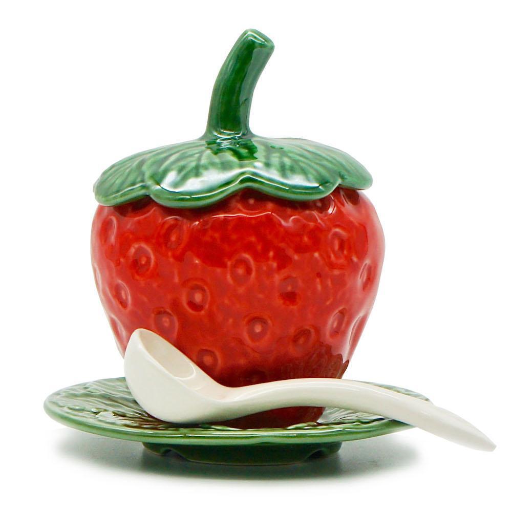Pot en céramique en forme de fraise - 15cm