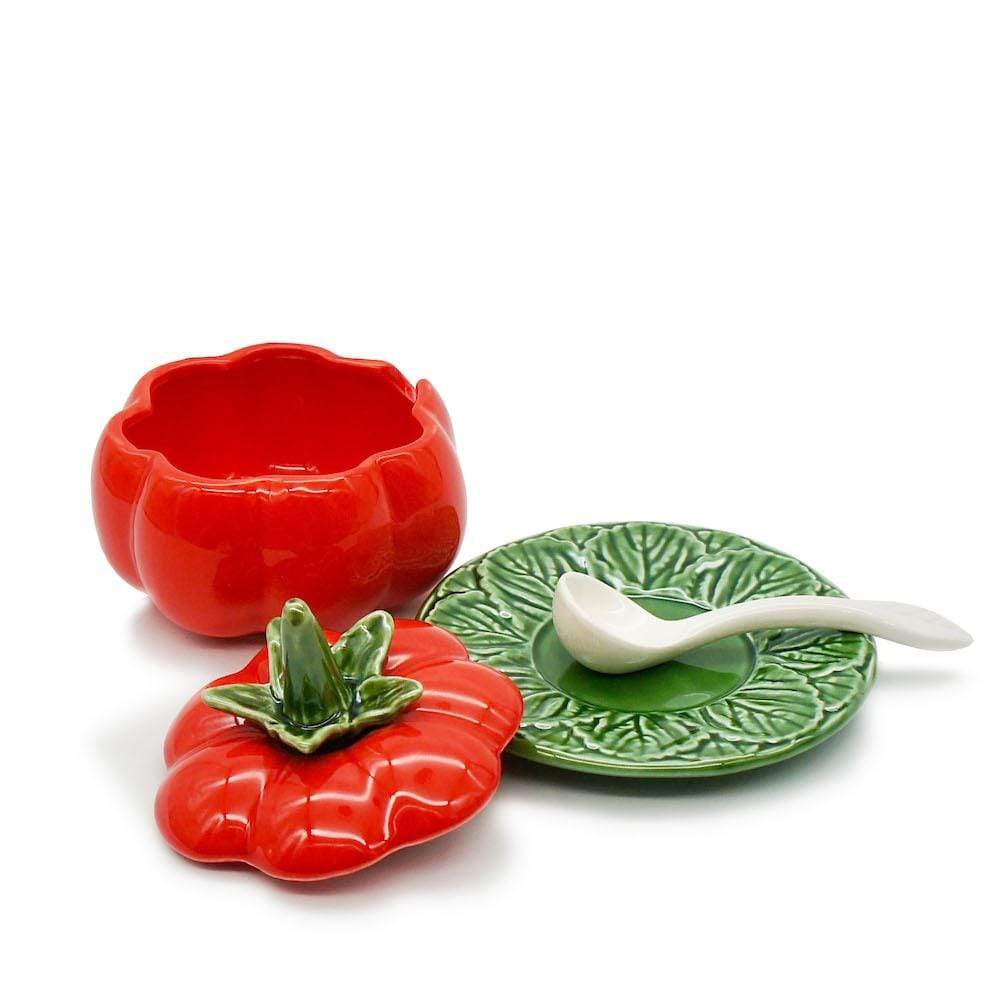 Pot en céramique en forme de tomate - 13cm