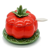 Pot en céramique en forme de tomate - 13cm